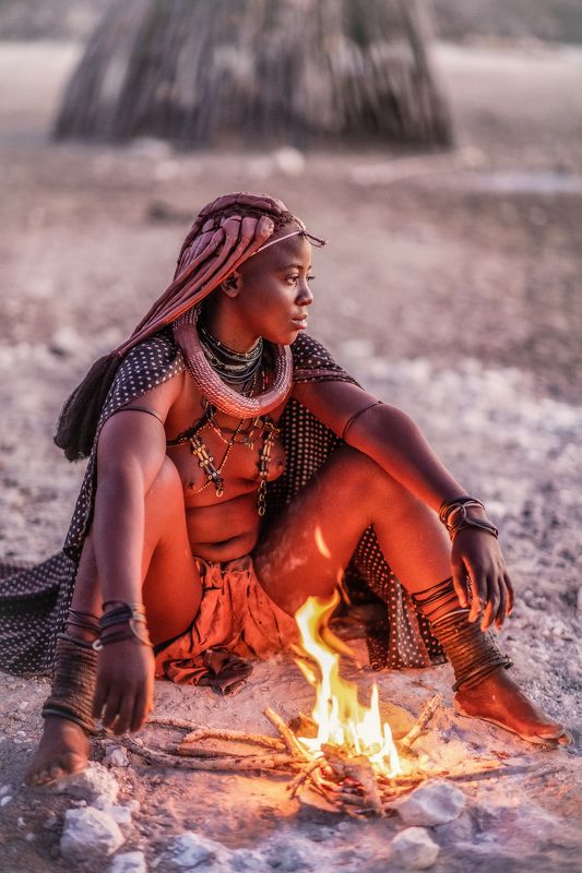 himba, namibia, culture, tribe, africa, Epupa,  Himba girlphoto preview