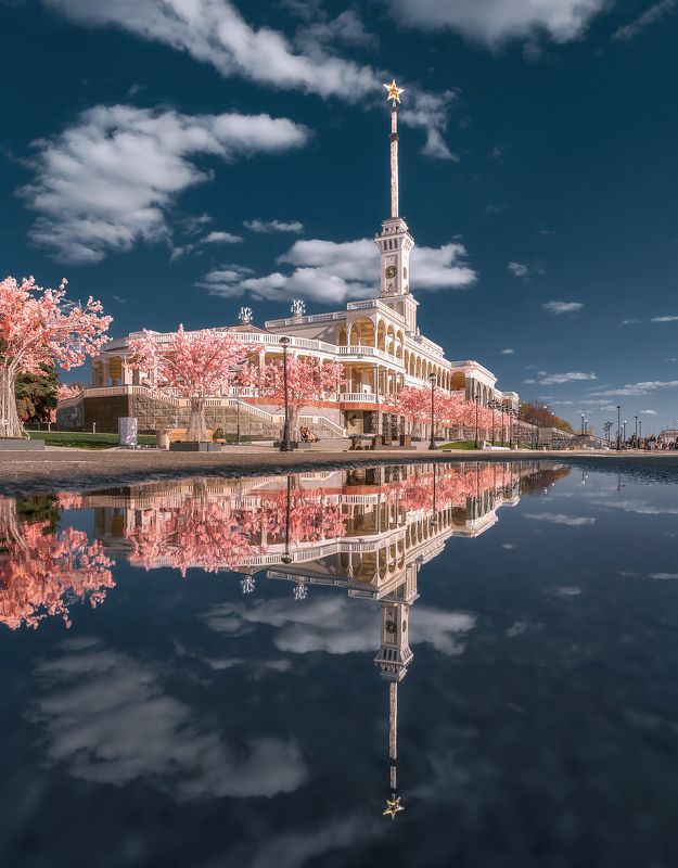 речной вокзал, северный речной вокзал, москва, весна, moscow, river station,  Северный Речной вокзалphoto preview