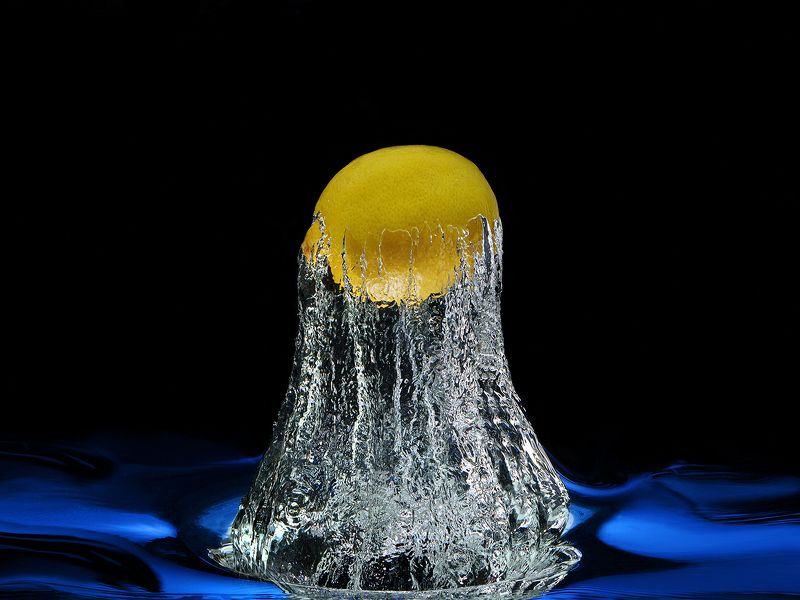 лимон, фрукты, вода, всплеск, под водой Водные процедуры - 2photo preview