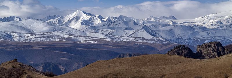 северное приэльбрусье Апрельское утро в горахphoto preview