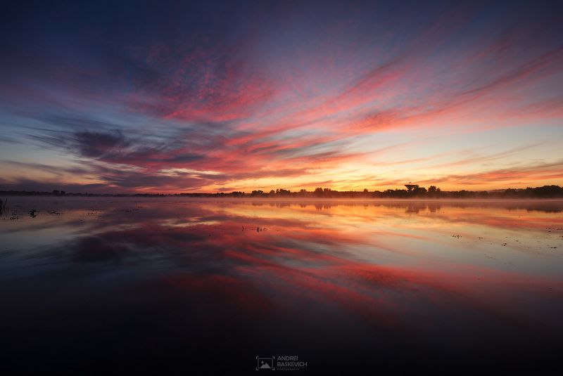 рассвет, отражение photo preview