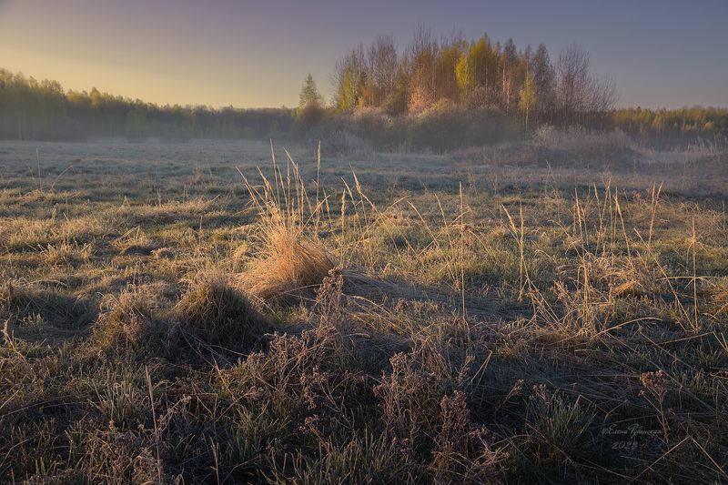 кострома, костромская область, пейзаж Морозный рассветphoto preview