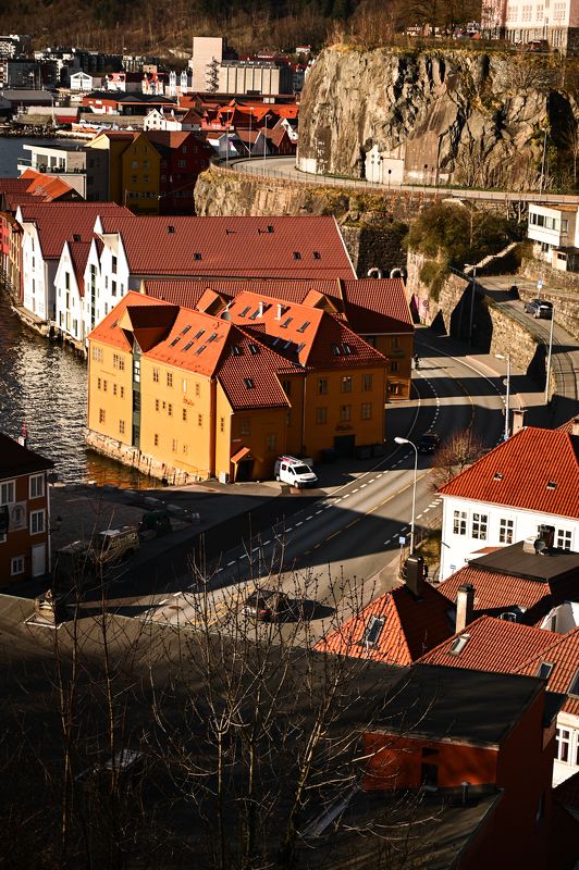 city arhitektur norway landscape Bergenphoto preview