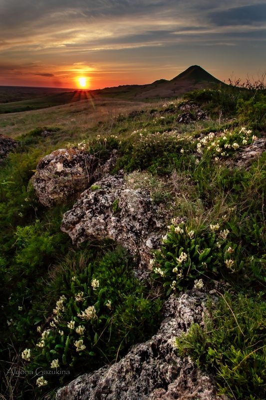 пейзаж, закат, горы Закат...photo preview