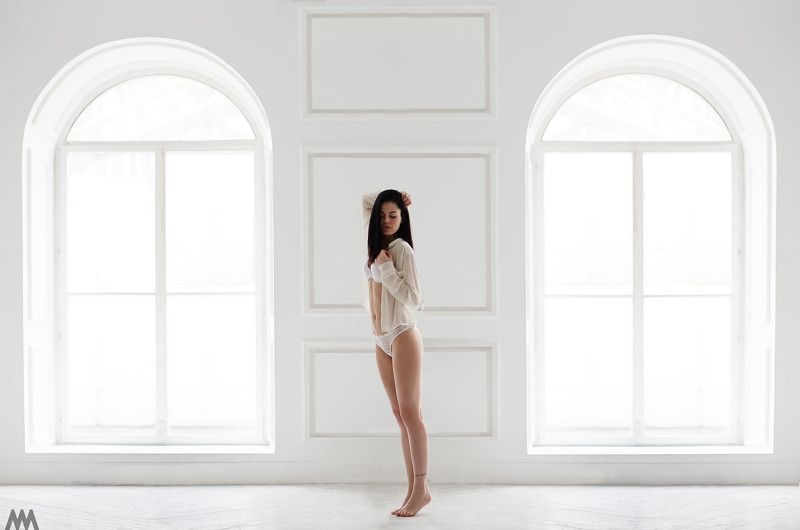 minimalism, minimalismo, white, girl, russia, mmstudio, чб, минимализм, модель, студия MNML 4Uphoto preview
