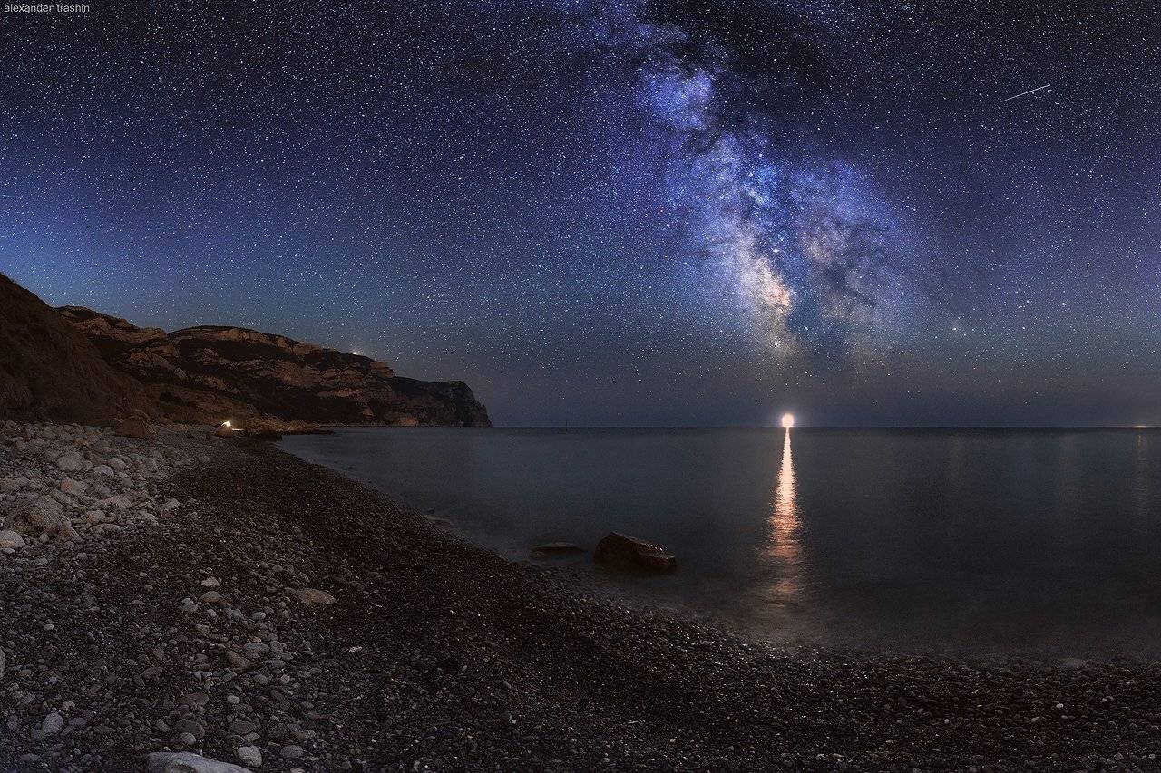 астрофотография, балаклава, крым, млечный путь, морской пейзаж, ночной пейзаж, пейзаж, Александр Трашин