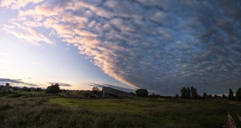 восход, храм, облака, деревня Восход...photo preview