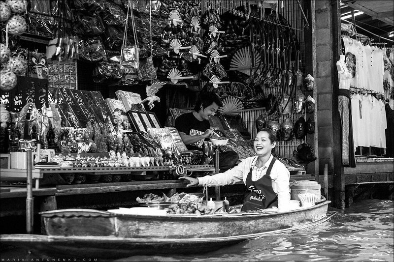 Таиланд, рынок, путешествия Рынок на водеphoto preview