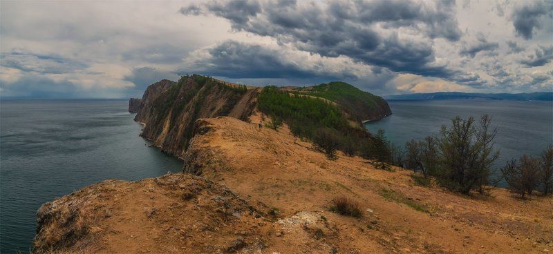 байкал, лето, озеро, ольхон, панорама, пейзаж, природа, путешествие, туризм Хобойphoto preview