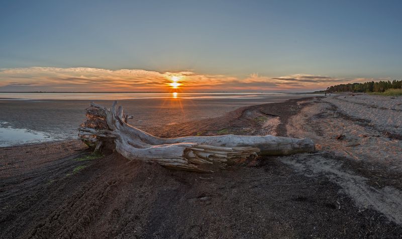 белое море, берег, закат, ягры ***photo preview