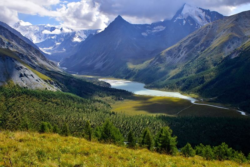 пейзаж, природа, путешествие, горы, панорама, алтай Озеро Ак-кемphoto preview