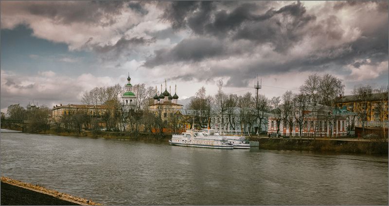 пейзаж, весна, архитектура, город, река, свет, цвет, александр никитинский Весенний полдень в Вологде...photo preview