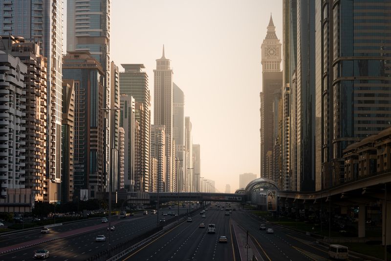 dubi, uae, city, town, architecture, sunrise Dubai in morning lightphoto preview