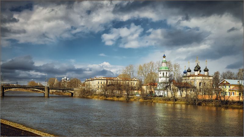 пейзаж, весна, архитектура, город, река, свет, цвет, александр никитинский Весенний полдень...photo preview