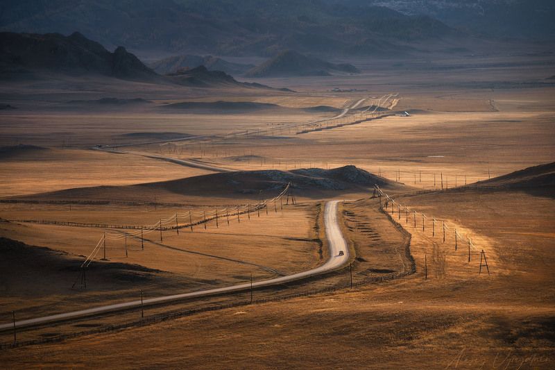 altay, autumn, october, cold, topview, aerial, landscape ***photo preview
