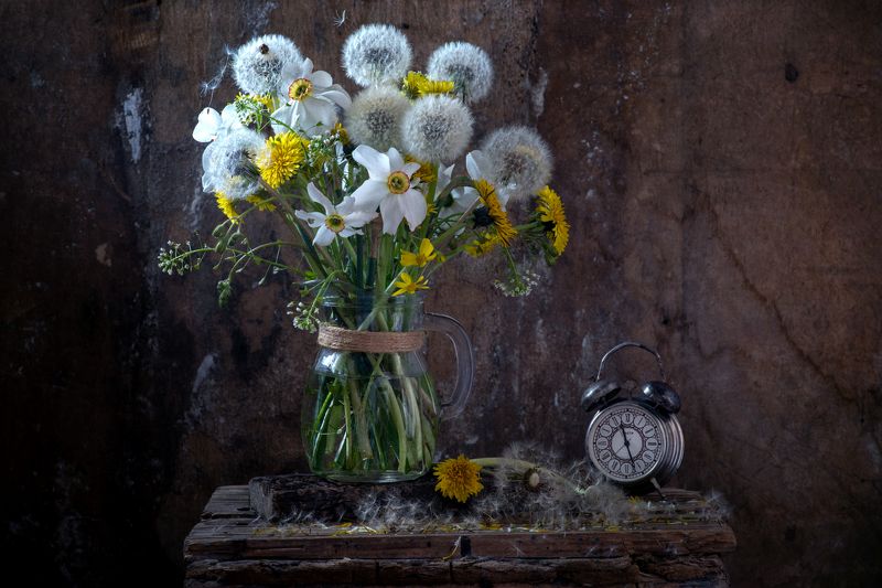 весна, одуванчик, время весны, натюрморт, цветы Время весныphoto preview