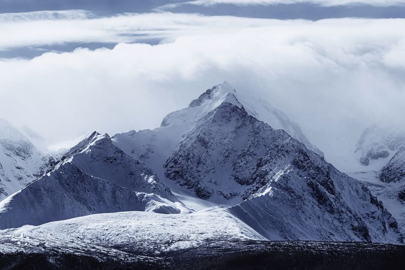 горы, горный алтай, чуйский тракт, пейзаж, алтай, дорога, россия Вершины Северо-Чуйского хребтаphoto preview