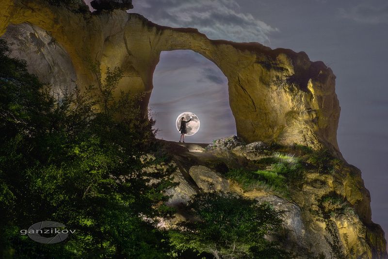 ночь, луна, гора кольцо, кисловодск, кмв Лунатикphoto preview