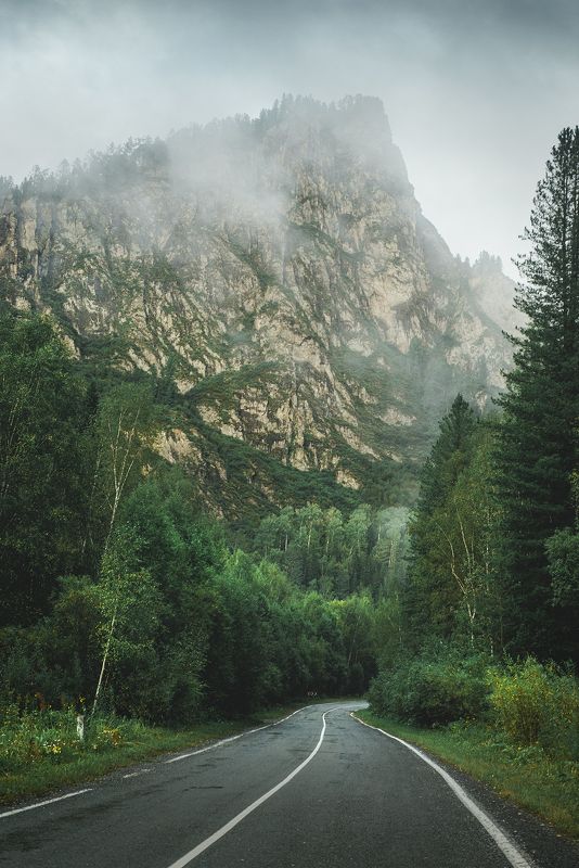 хакасия, сибирь, дорога, пейзаж В дорогеphoto preview