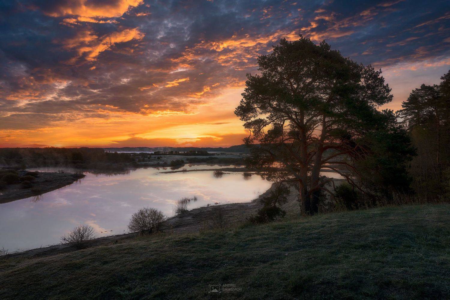 Автор: Андрей Баскевич рассвет, псковщина, пушкинские горы, Андрей Баскевич