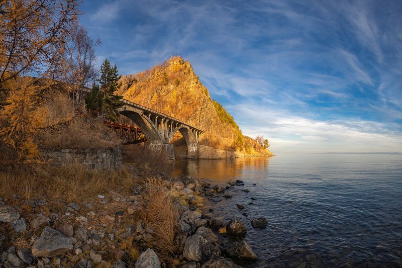 кбжд, кругобайкалка, байкал, осень Золотая осень на Кругобайкалкеphoto preview