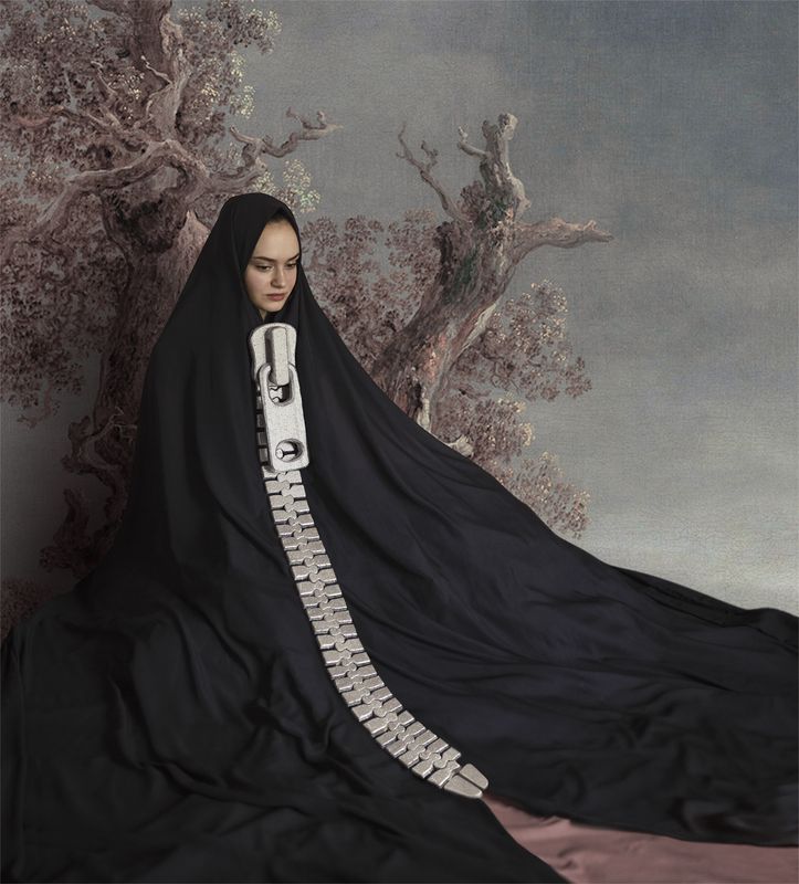 Угнитение, права, равноправие, религия, женщина, хиджаб, рамки, клетка Угнетениеphoto preview