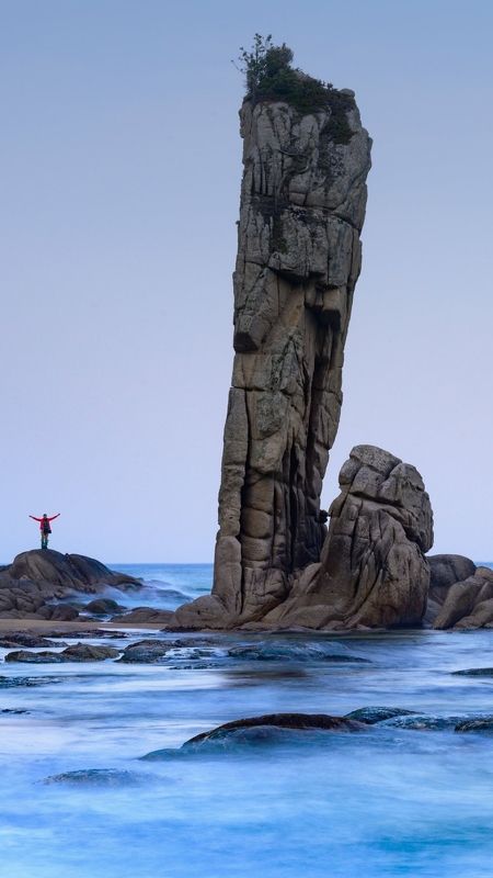 кекур, самурай, пейзаж, закат, берег, море Кекур Самурайphoto preview