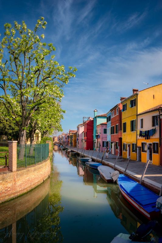 italy, venice, burano, colorful, light, sunny, bright, urban, outdoor, spring ***photo preview