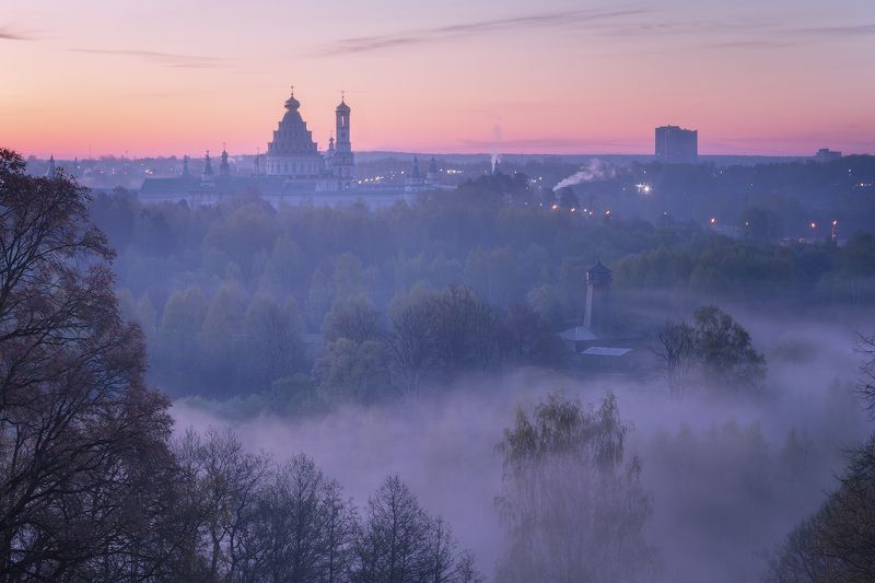 истра, храм, туман, подмосковье Утроphoto preview