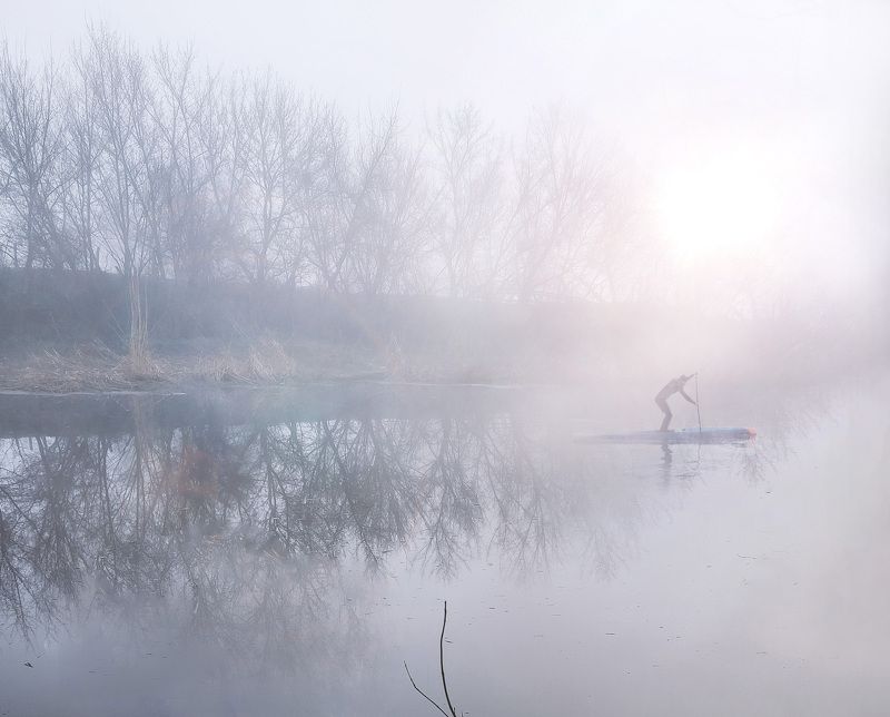 рассвет,туман,природа Там за туманамиphoto preview