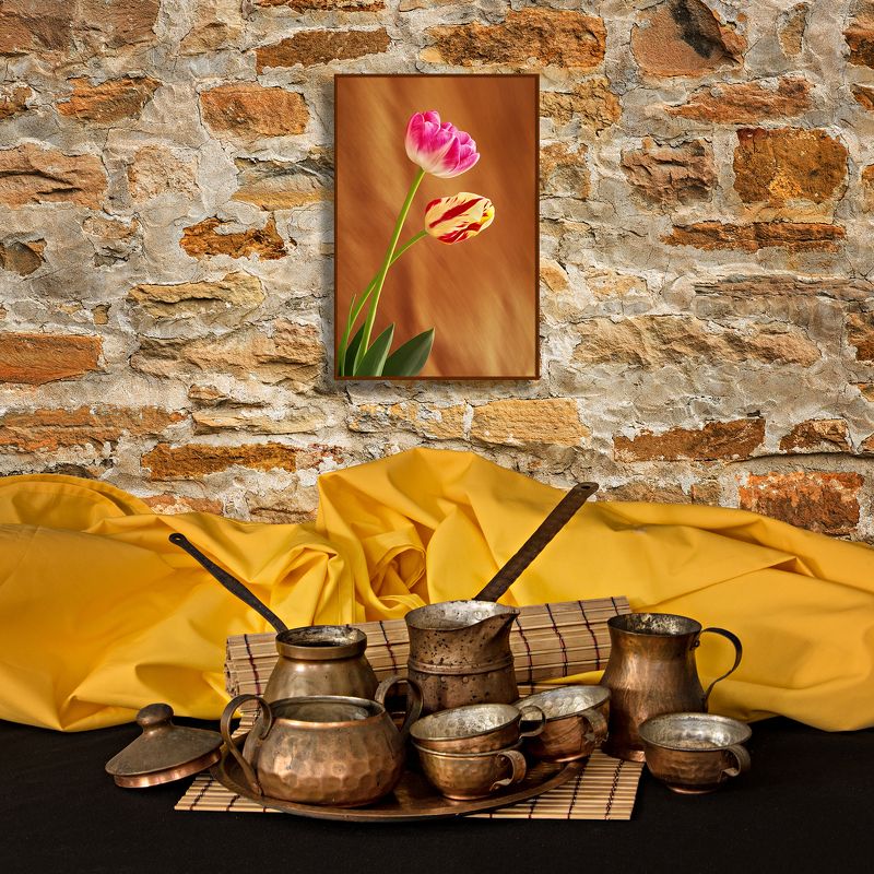 black, coffee, coffee pot, composition, concept, conceptual, cup, photography, still life, stone, time, tulip, tulips, wall, yellow, Coffee Timephoto preview