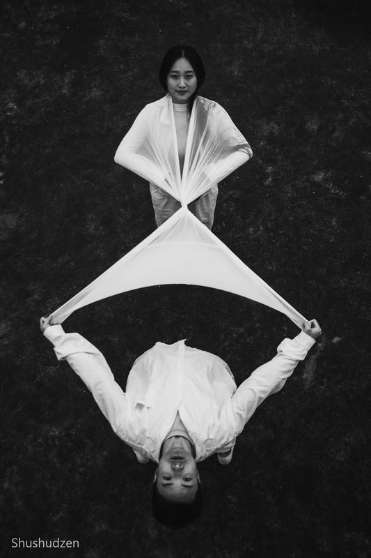 portrait, black and white, art, contemporary, dance, improvisation Relationsphoto preview