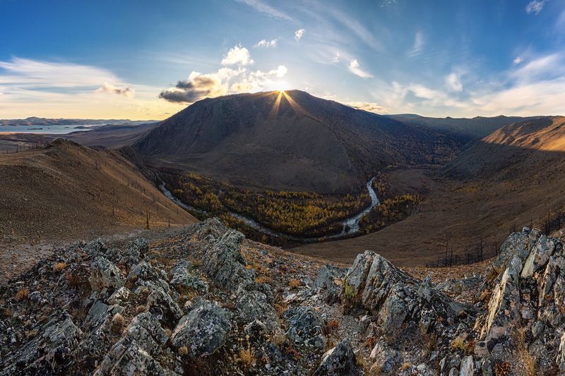 байкал, малое море, сарма, сарминское ущелье, осень Вид на Сарминское ущельеphoto preview
