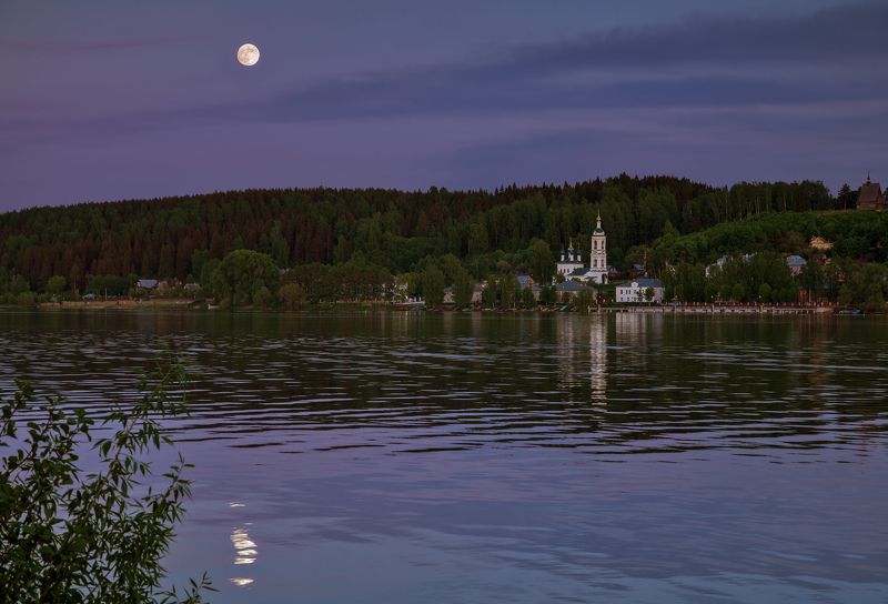 плёс, волга, луна Лунный вечер над Плёсомphoto preview