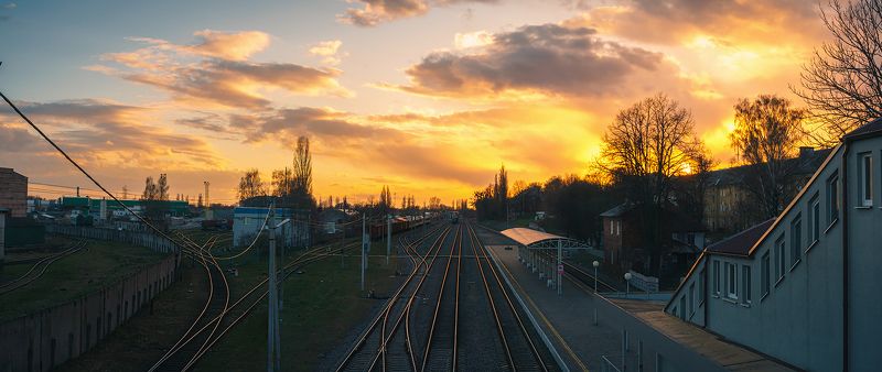 калининград, закат, городской_пейзаж Городской закат 1photo preview