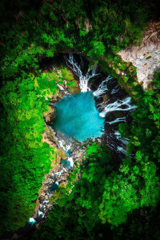 aerial landscape waterfall nature Rootphoto preview