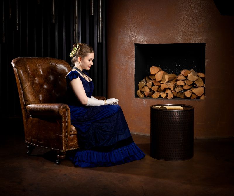 женский  портрет, студийная фотосессия, концептуальное фото Екатеринаphoto preview