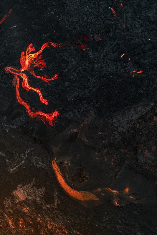 aerial volcano lava ladnscape stack Sentinelphoto preview