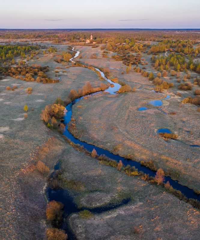 церковь, архитектура, закат, ивановская область, ярославская область, россия, река, весна, church, arhitecture, sunset, ivanovo region, yaroslavl region, russia, river, spring Запретная зонаphoto preview