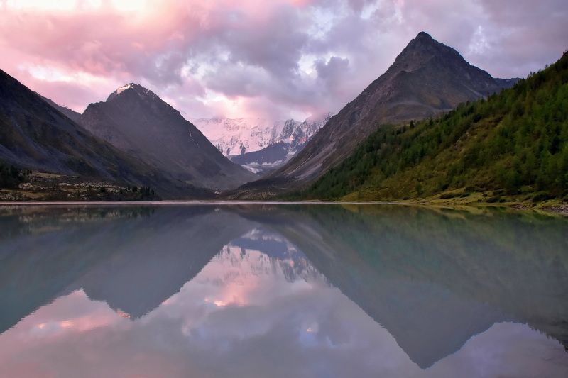 пейзаж, природа, путешествие, горы, панорама, алтай, белуха, аккемское озеро Рассвет на Аккемском озереphoto preview