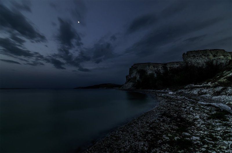 берег, весна, волга, ночь, пейзаж, природа, река ***photo preview