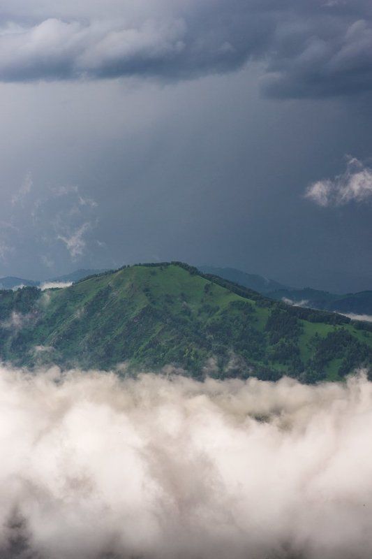 горы, алтай Горы над облакамиphoto preview