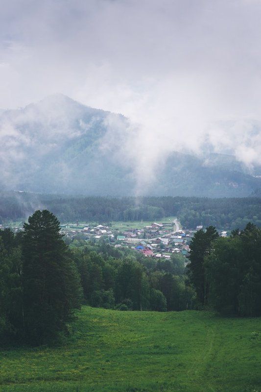 горный алтай, горы, лес Небо с молокомphoto preview