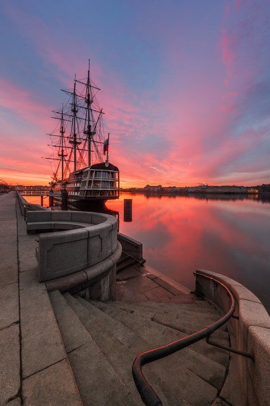 Благодать, Весна, Ленинград, Нева, Петербург, Петроград, Рассвет, Река, Санкт, Санкт-петербург, Фрегат БлагодатЪ прошлогодняя...photo preview
