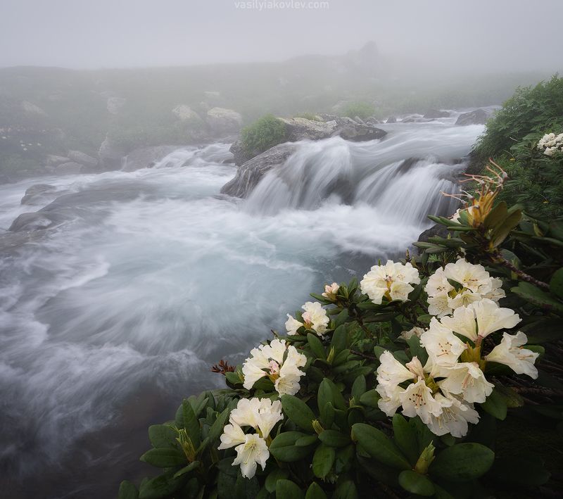 кчр, фототур, яковлевфототур, загеданские, иметеринские, озеро, безмолвия Река Имеретинка в облакахphoto preview