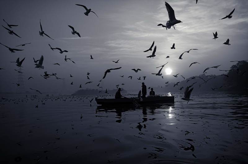 black&white yamuna ghatphoto preview