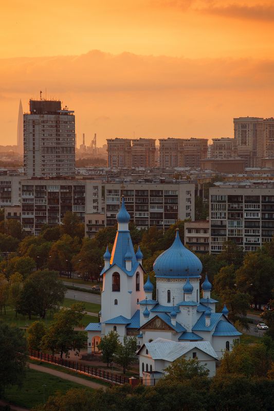 Закат в Пулковском паркеphoto preview