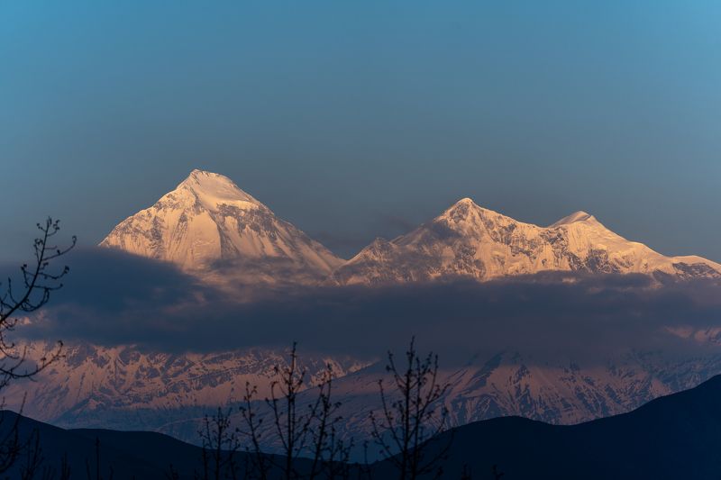 непал, гималаи, восход, горы, nepal, himalaya, sunrise, mountains  фото превью