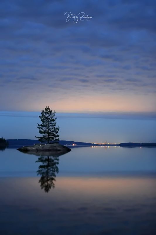 пейзаж, озеро, ночь, небо, природа, весна Белые ночиphoto preview