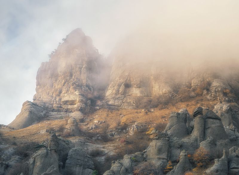 туман, горы, крым, осень Туман и горыphoto preview